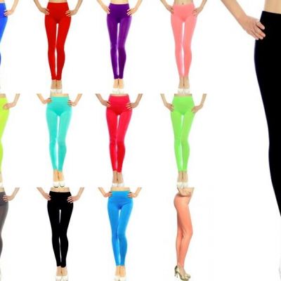 Lot  Black Blue White Women Full Length Leggings Sheer Fringe Stockings OS S M L